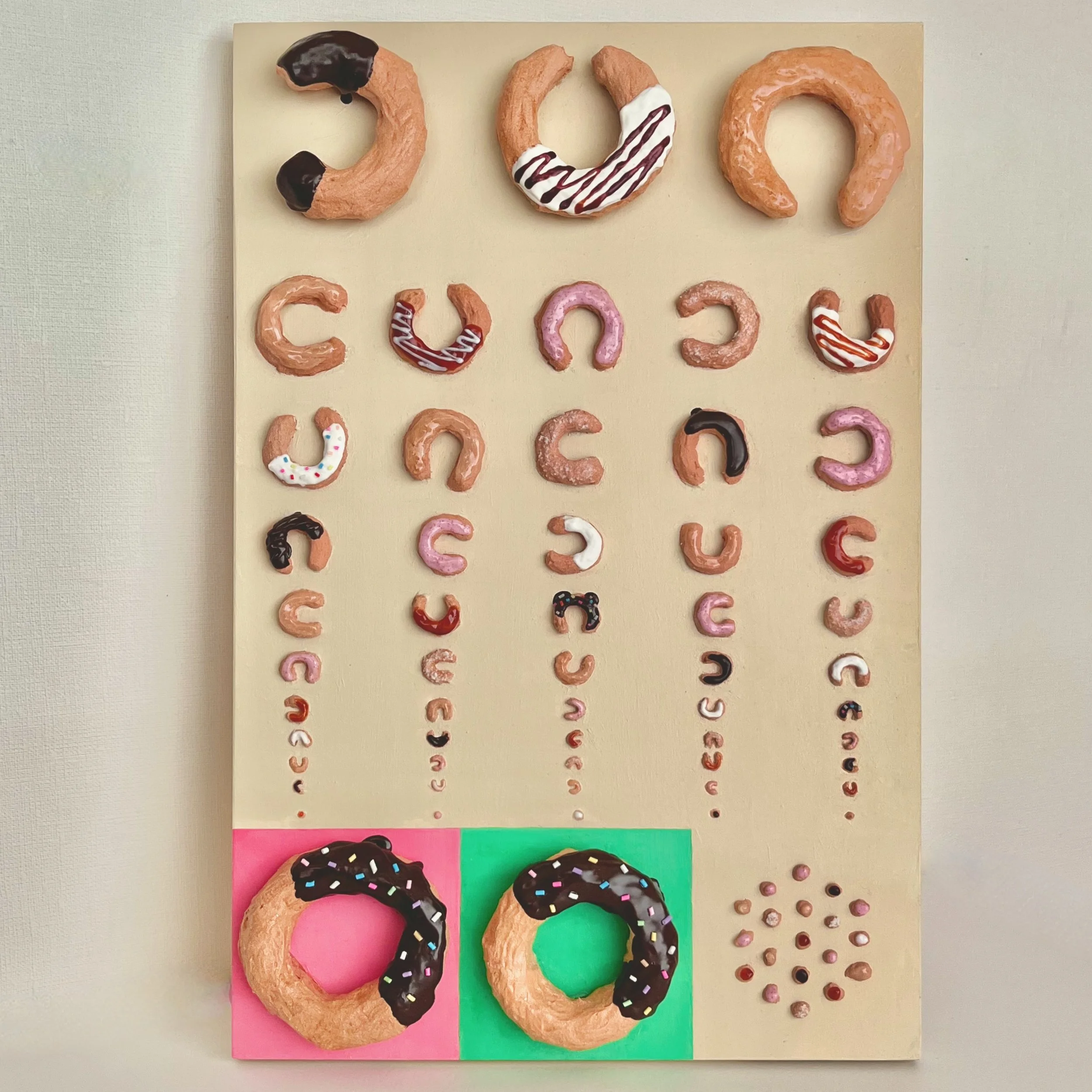 なんちゃって視力検査表/Mock Eye Chart (sold) — 室伏志保 - Shiho